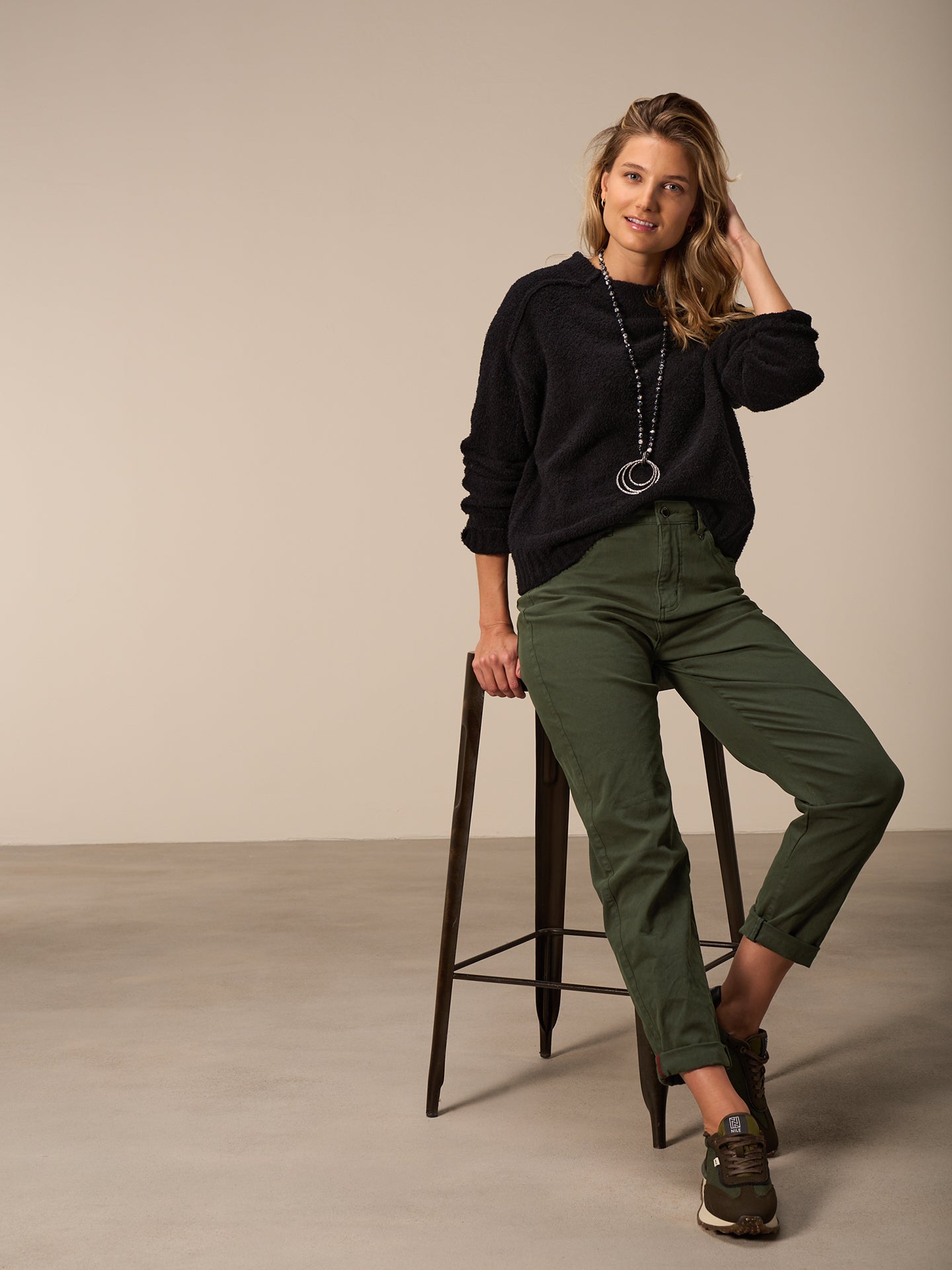 Pantaloni barrel fit