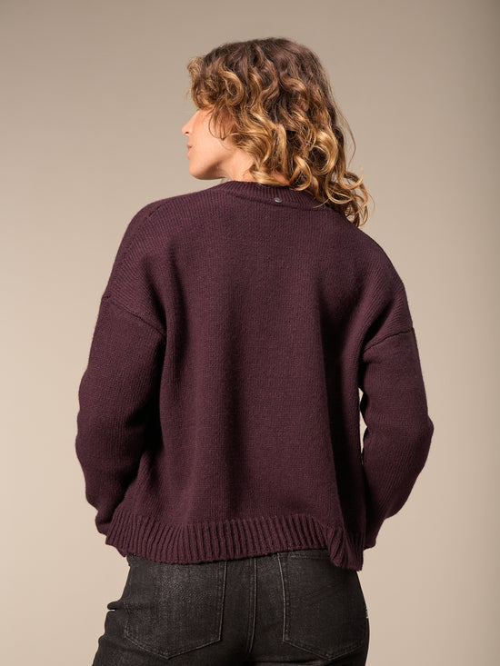 Strickjacke  mit Wolle