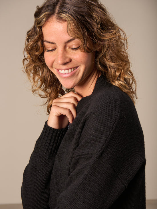 Strickjacke  mit Wolle