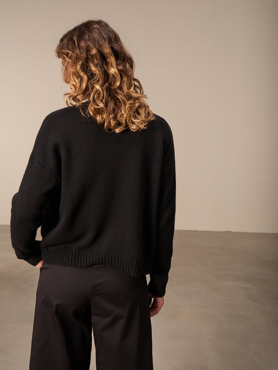 Strickjacke  mit Wolle