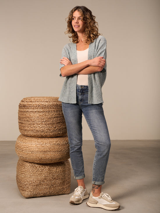 Strickjacke  mit Wolle