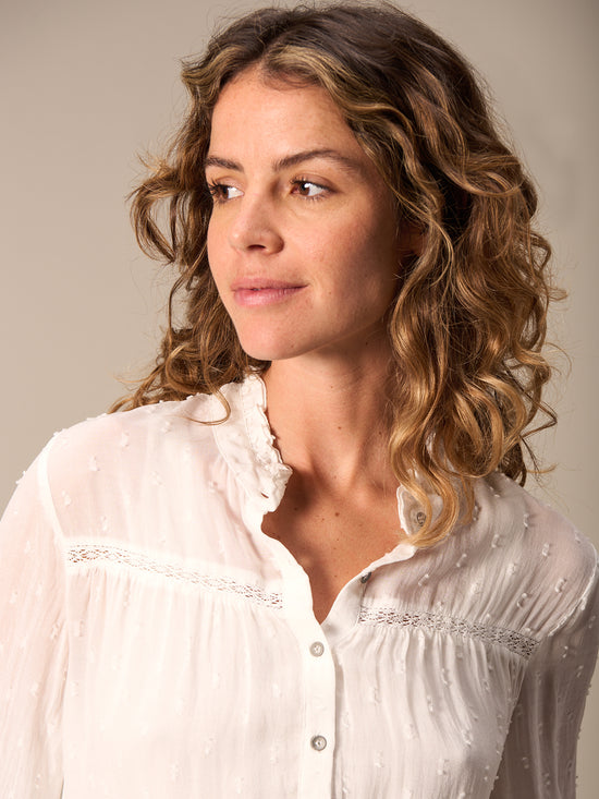 Bluse mit Rüschendetail