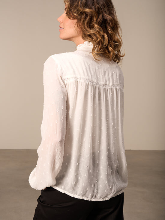 Bluse mit Rüschendetail