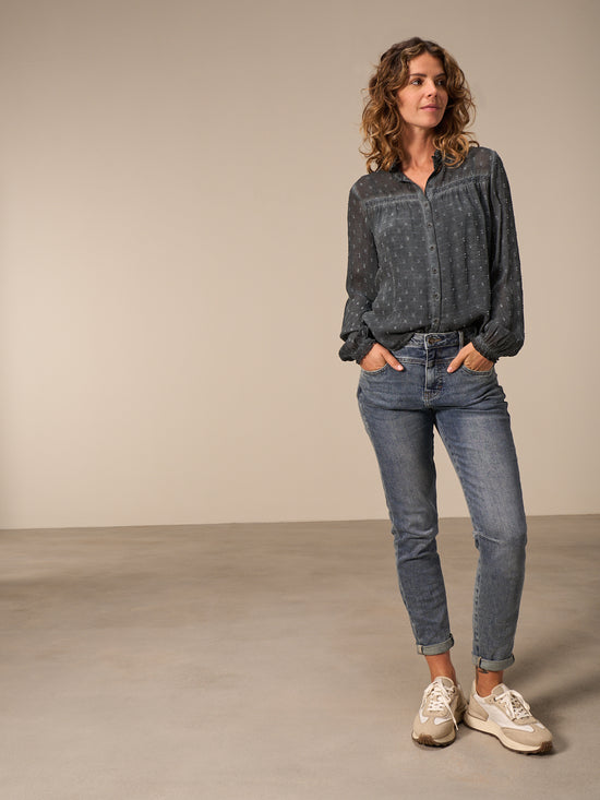 Bluse mit Rüschendetail