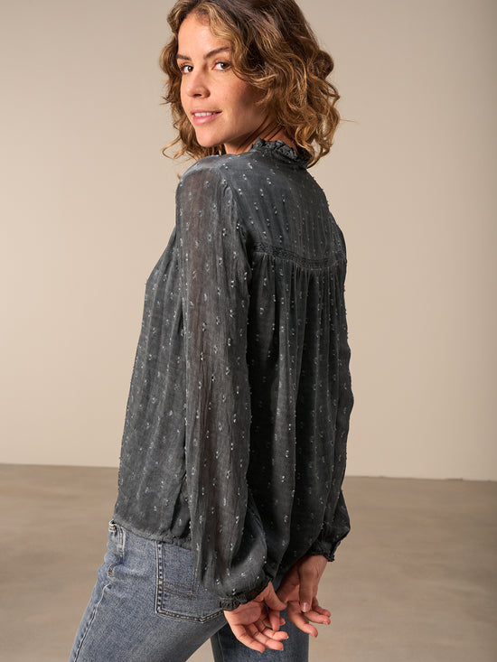 Bluse mit Rüschendetail