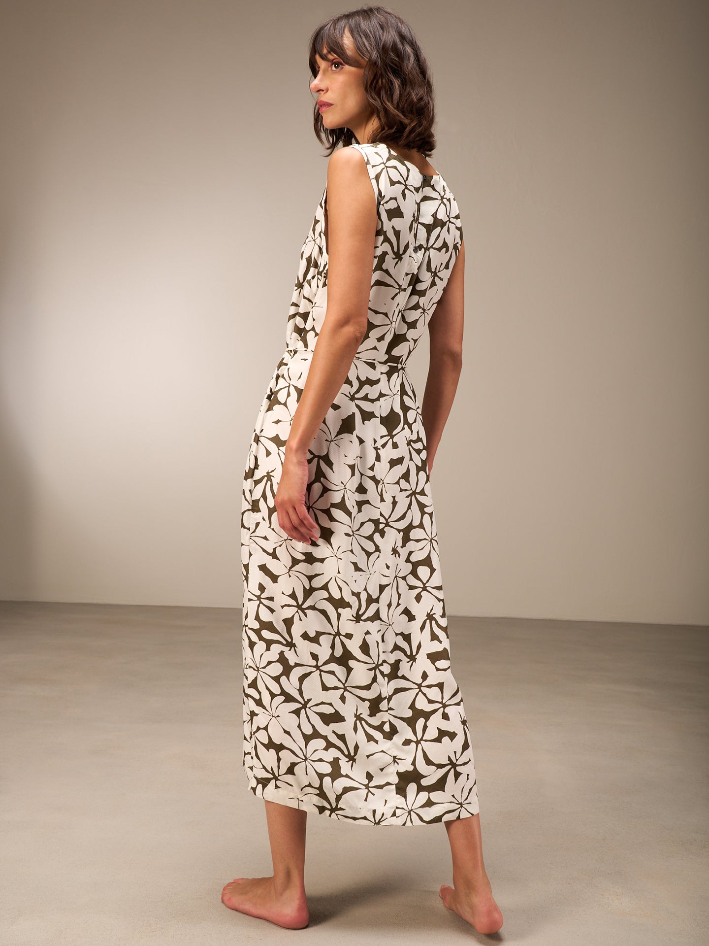 Kleid mit Rundhals