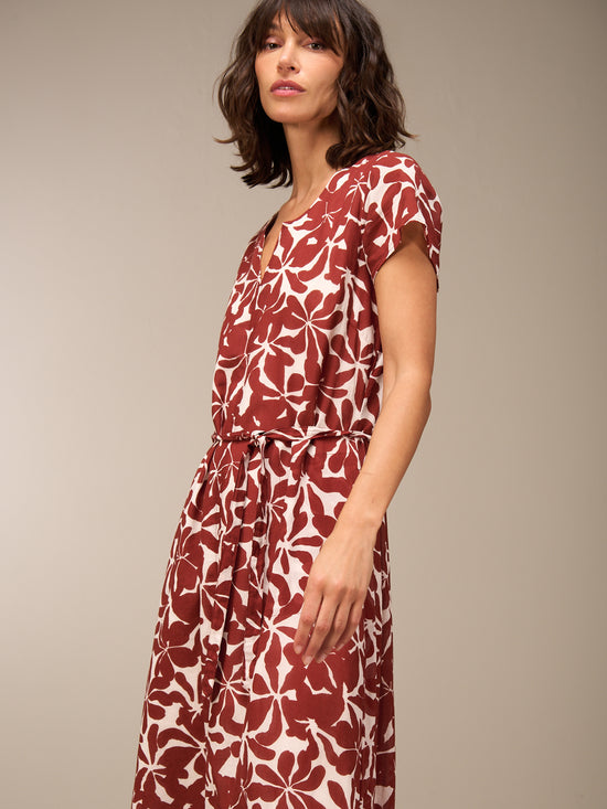 Kleid mit Rundhals