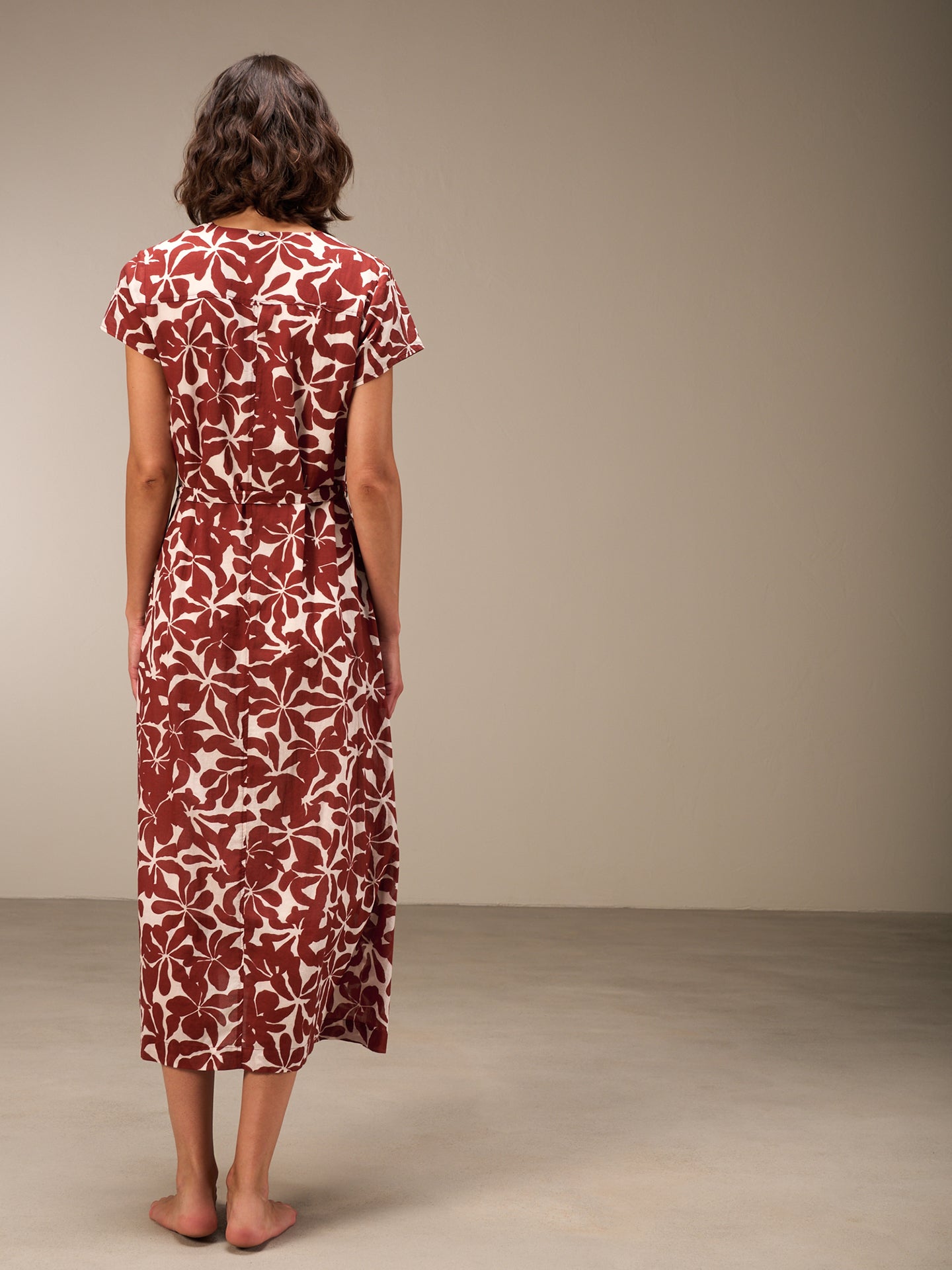 Kleid mit Rundhals