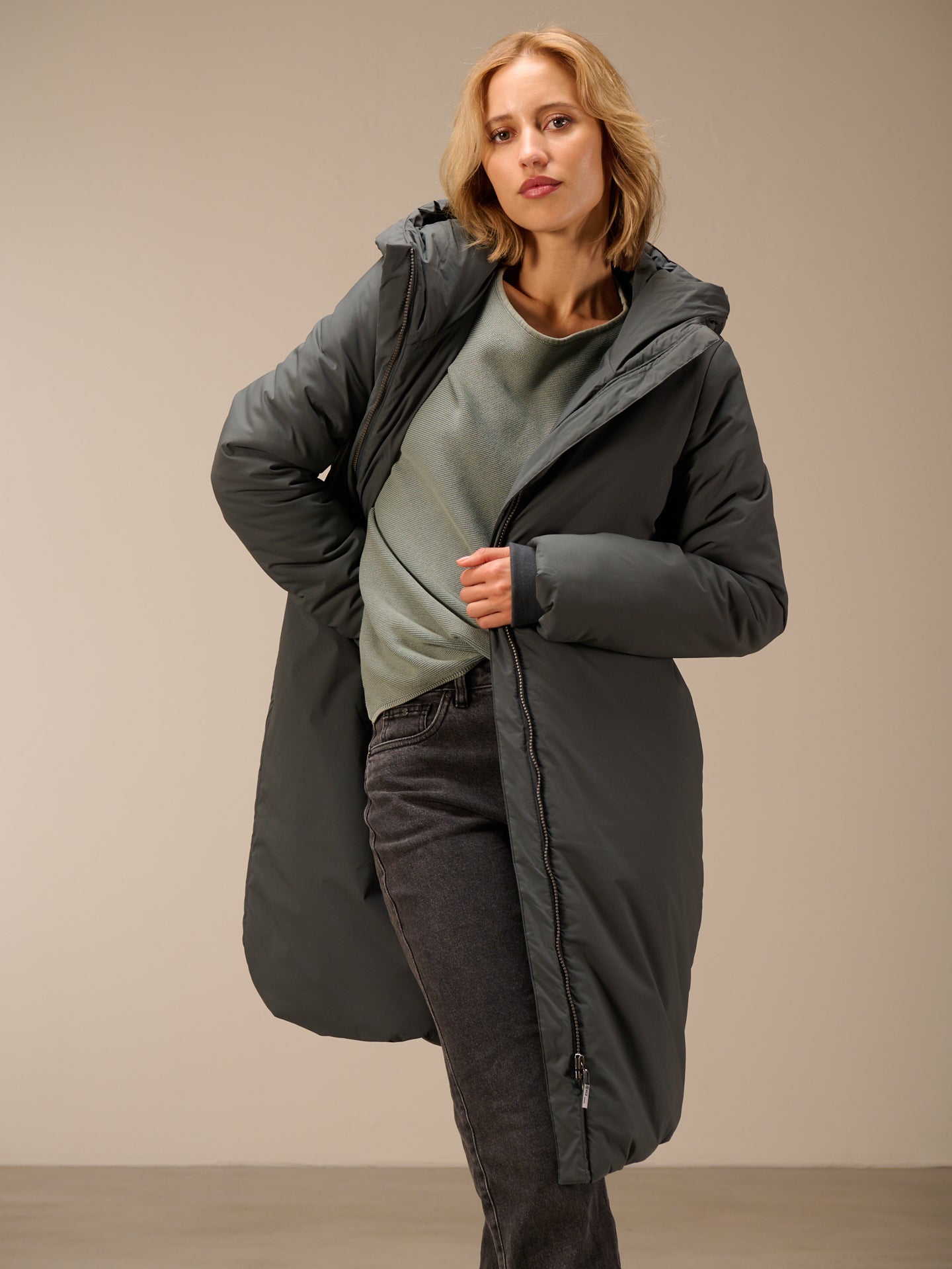manteau à capuche
