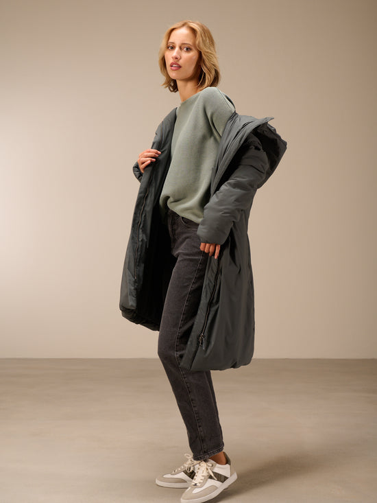 Hooded coat