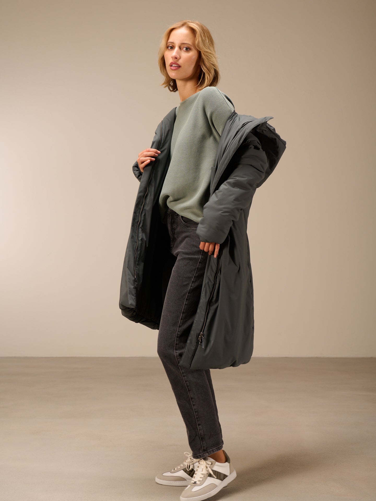 manteau à capuche