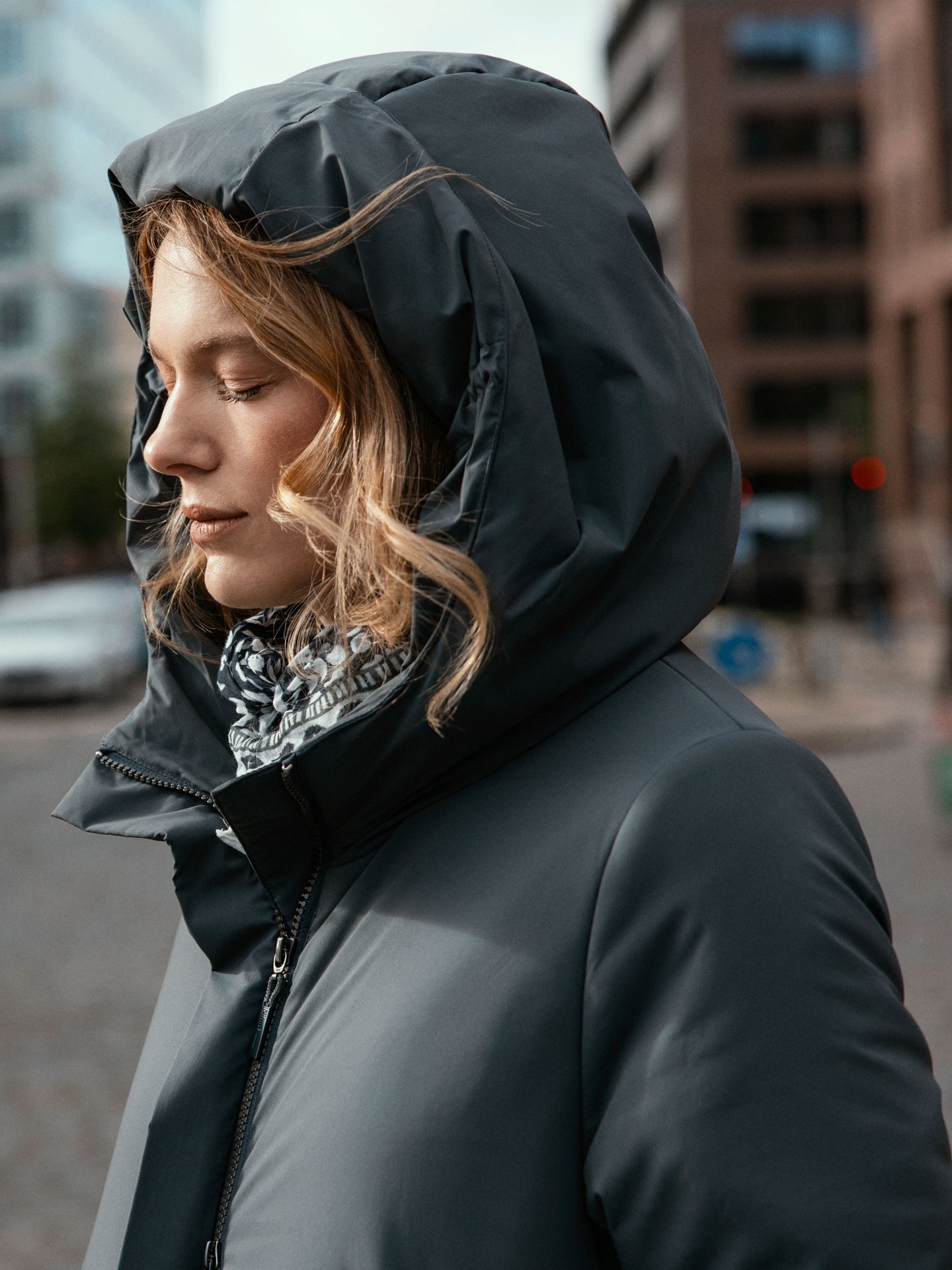 manteau à capuche
