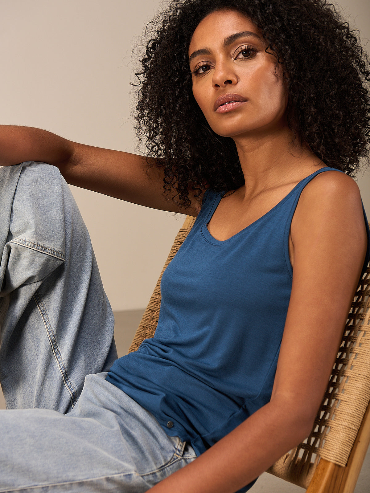 Round-neck top