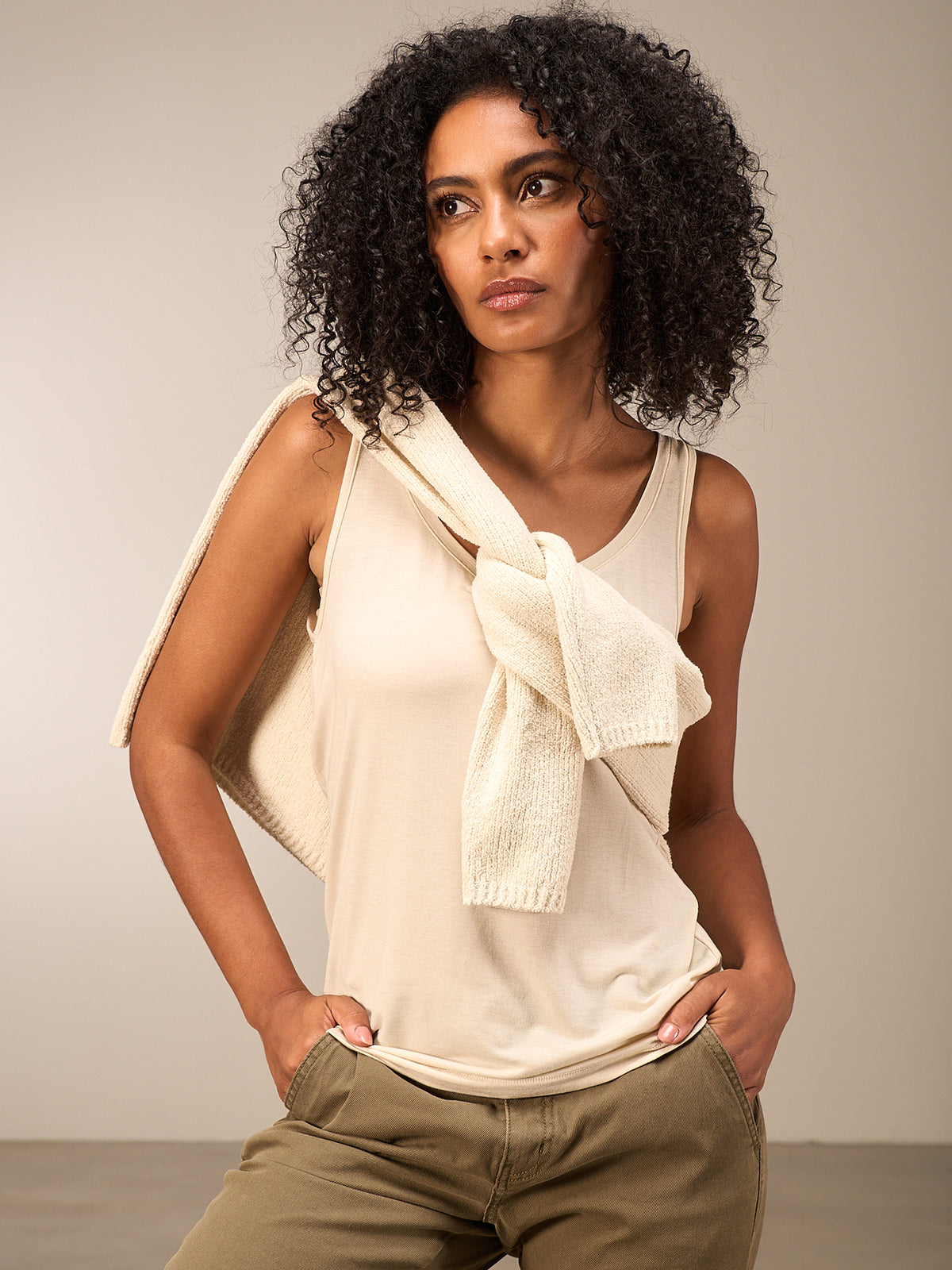 Round-neck top