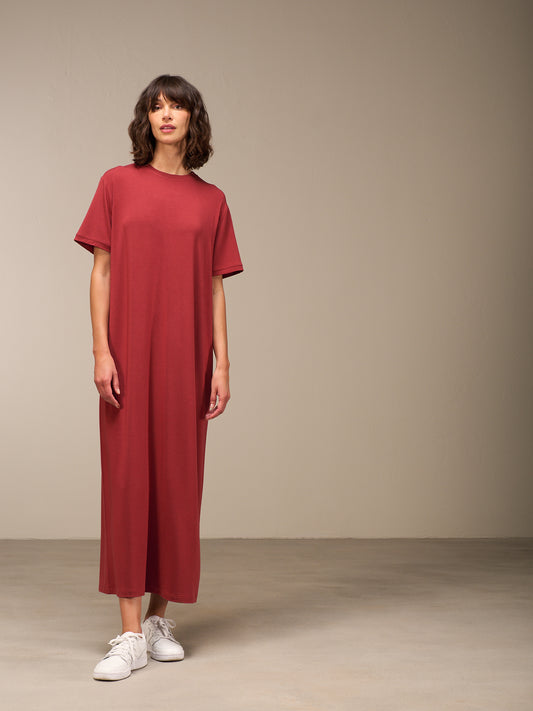 Kleid mit Rundhals