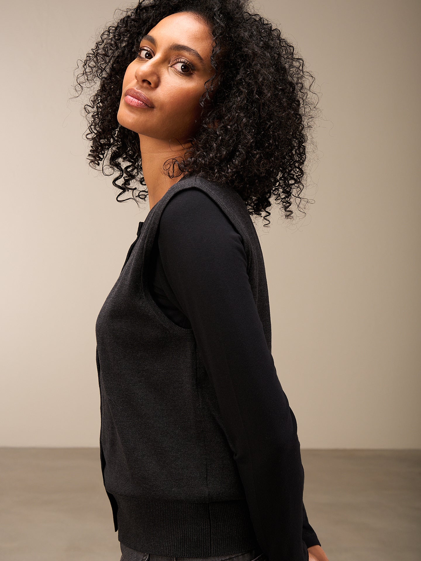 Pullunder mit Knopfverschluss