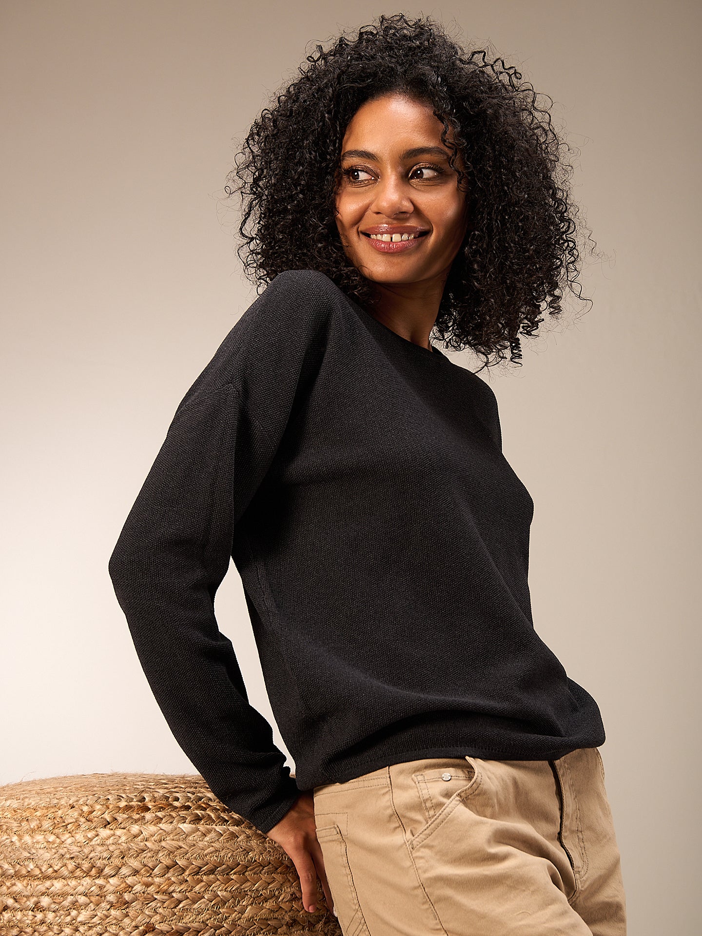 Pullover mit Rundauschnitt