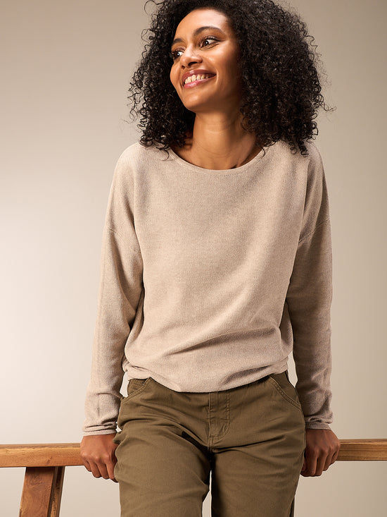 Pullover mit Rundauschnitt