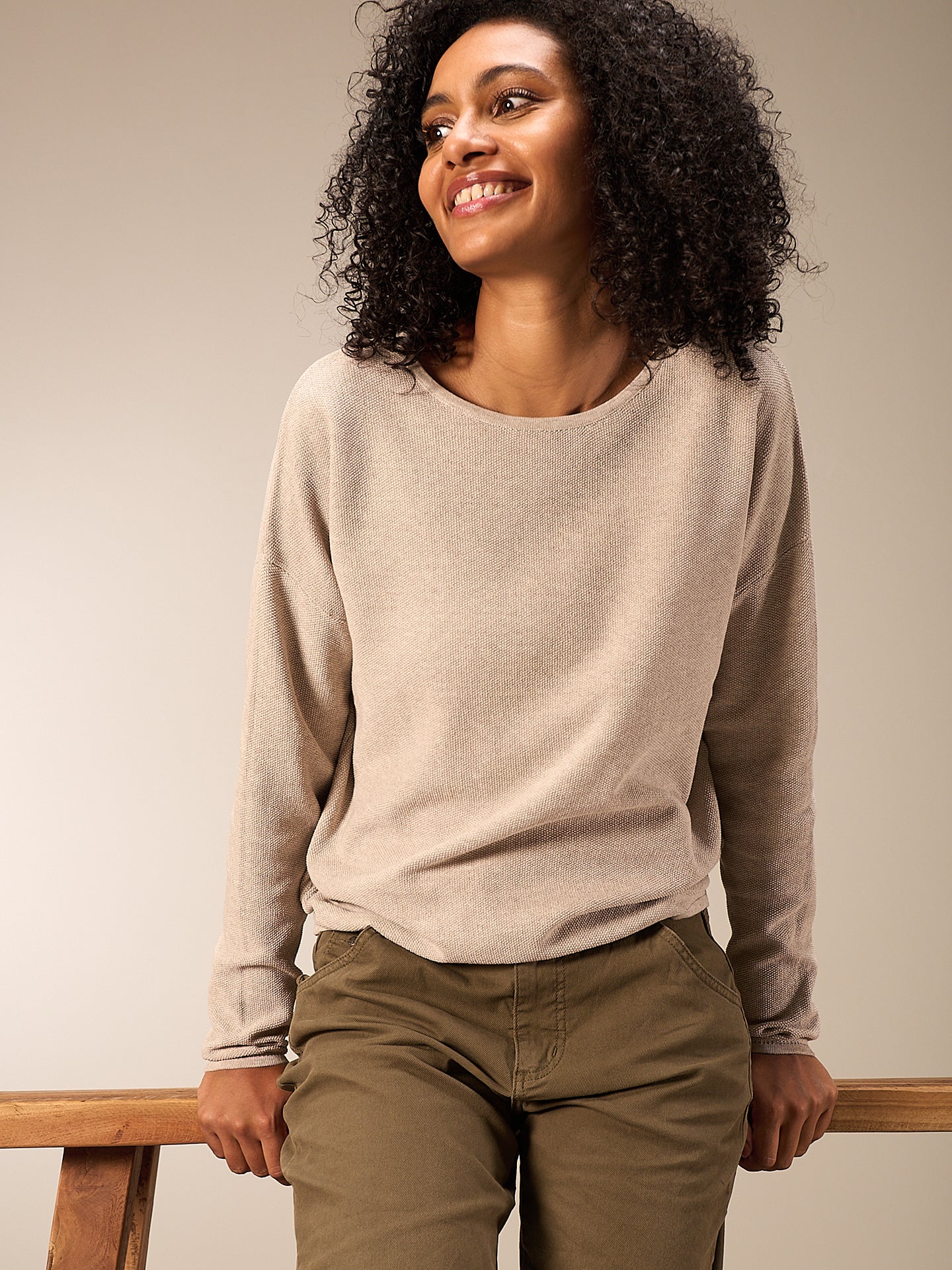 Pullover mit Rundauschnitt