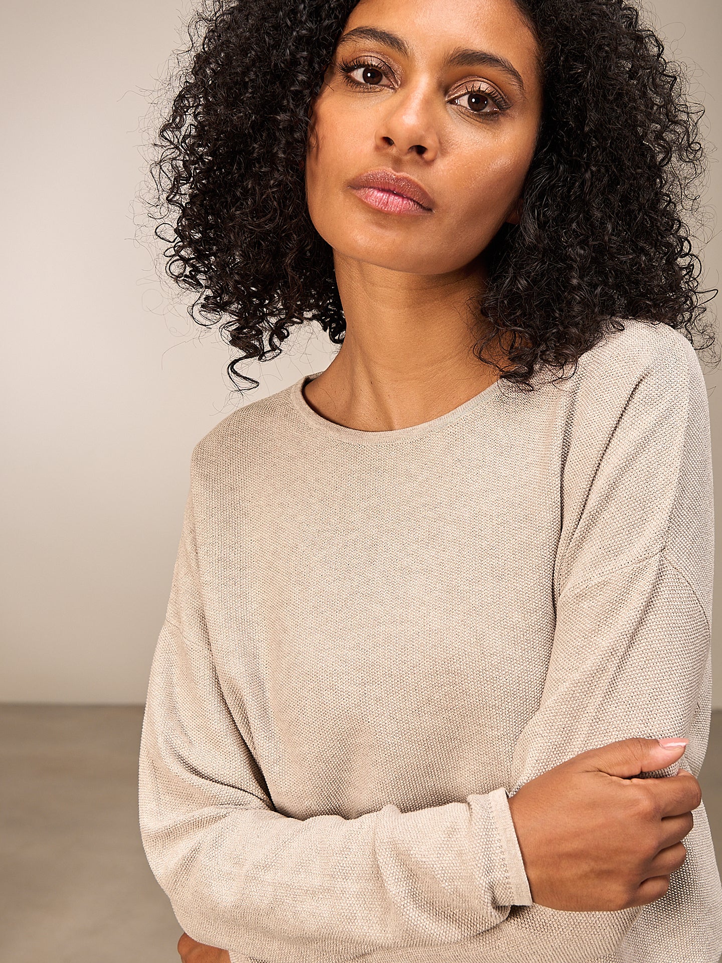 Pullover mit Rundauschnitt