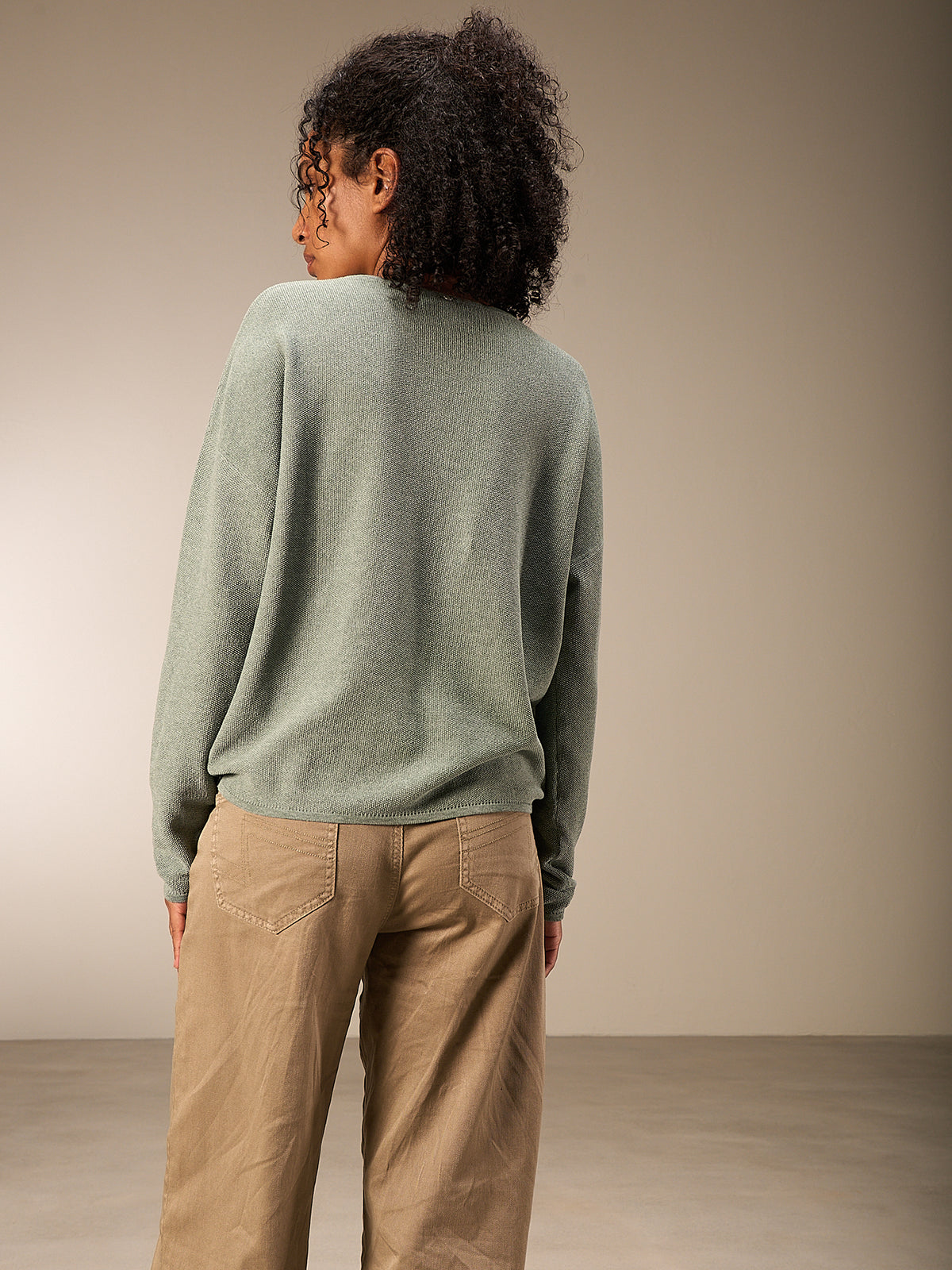 Maglione con scollo rotondo