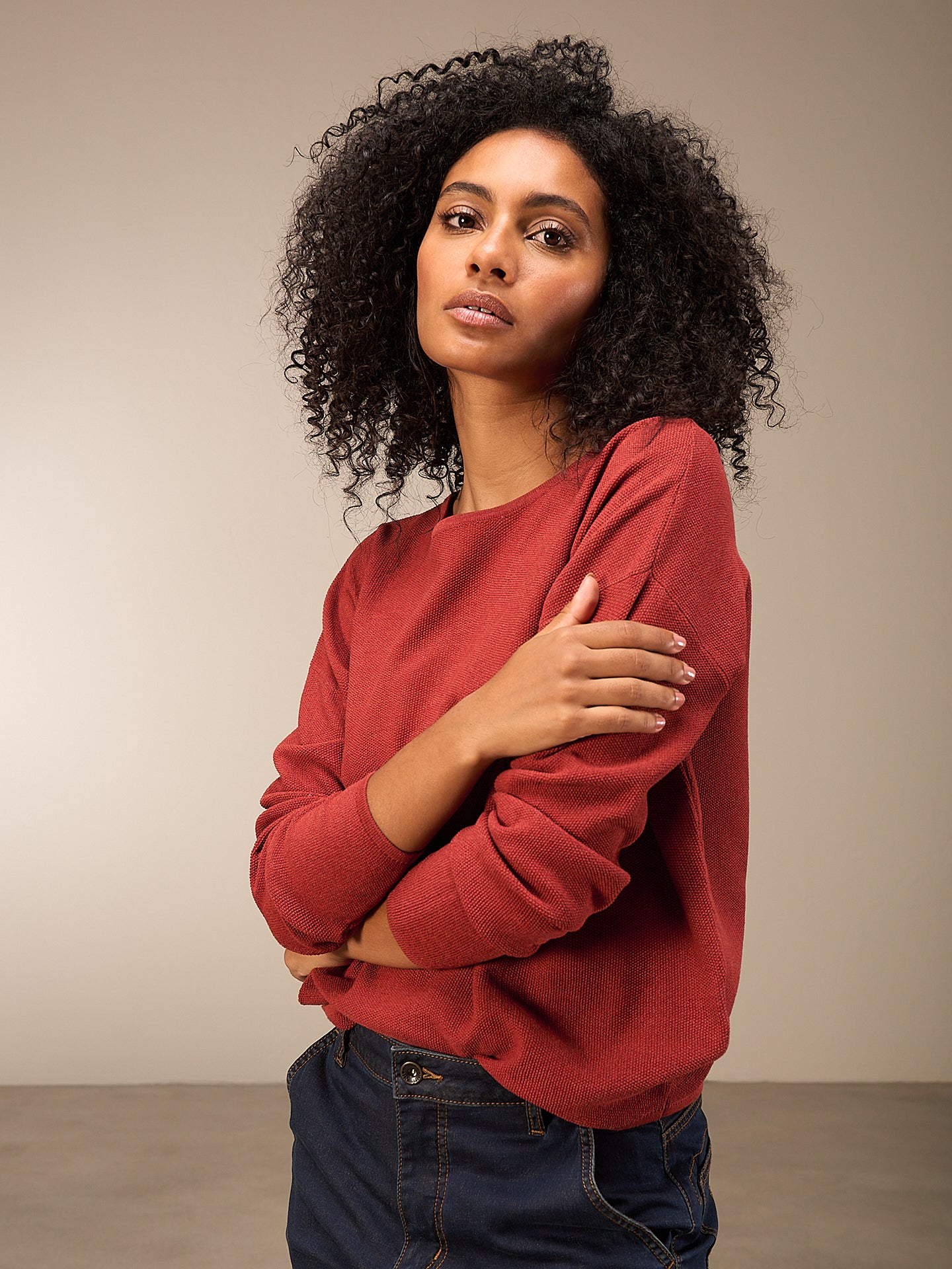 Pullover mit Rundauschnitt