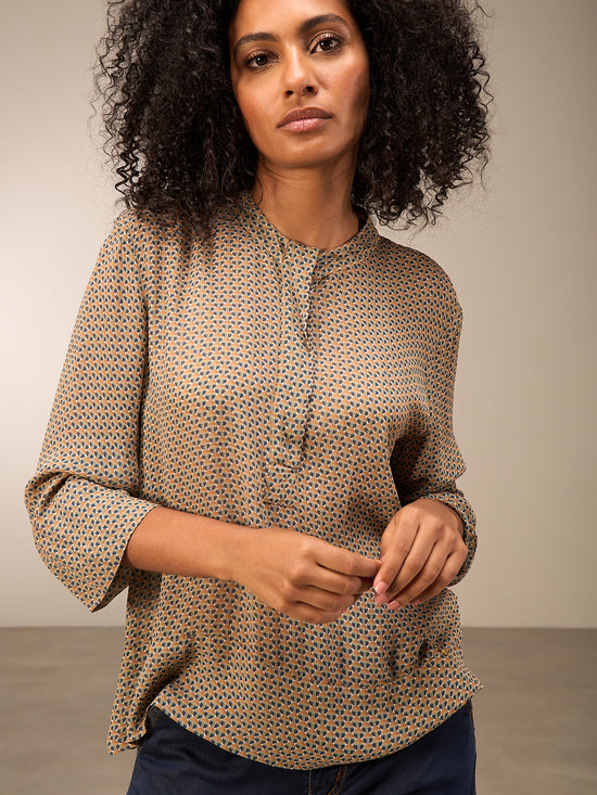blouse à manches 3/4