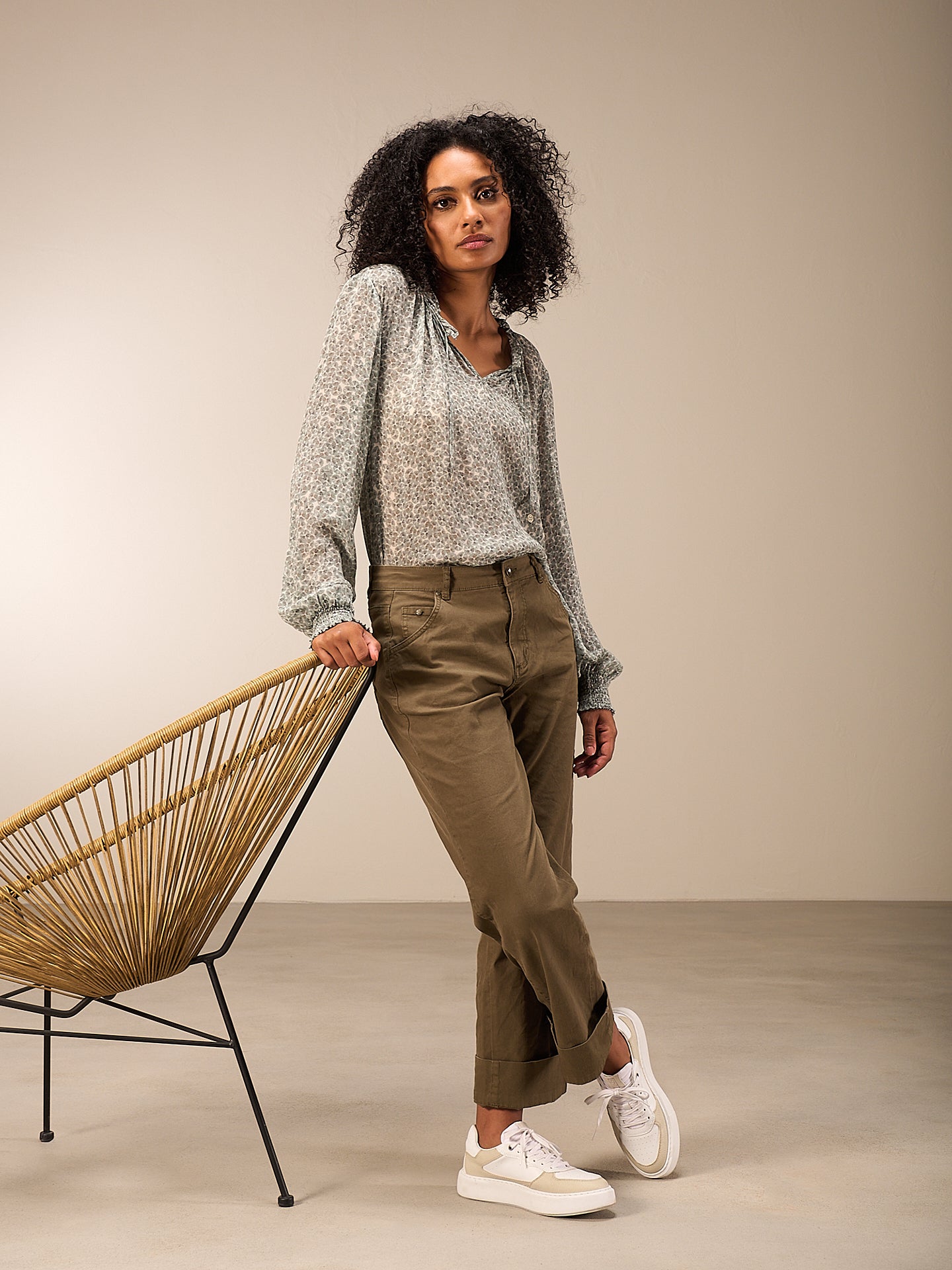 Bluse mit Rüschendetail