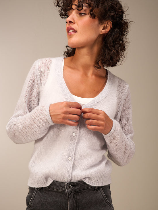 Strickjacke mit Knopfverschluss