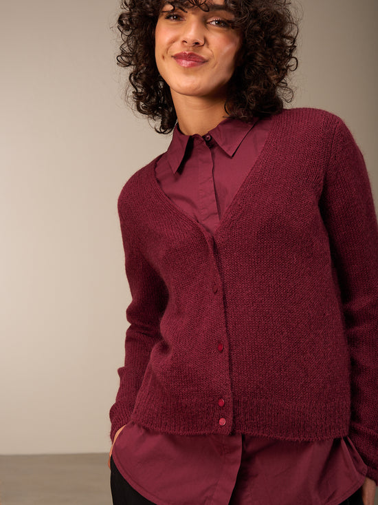 Strickjacke mit Knopfverschluss