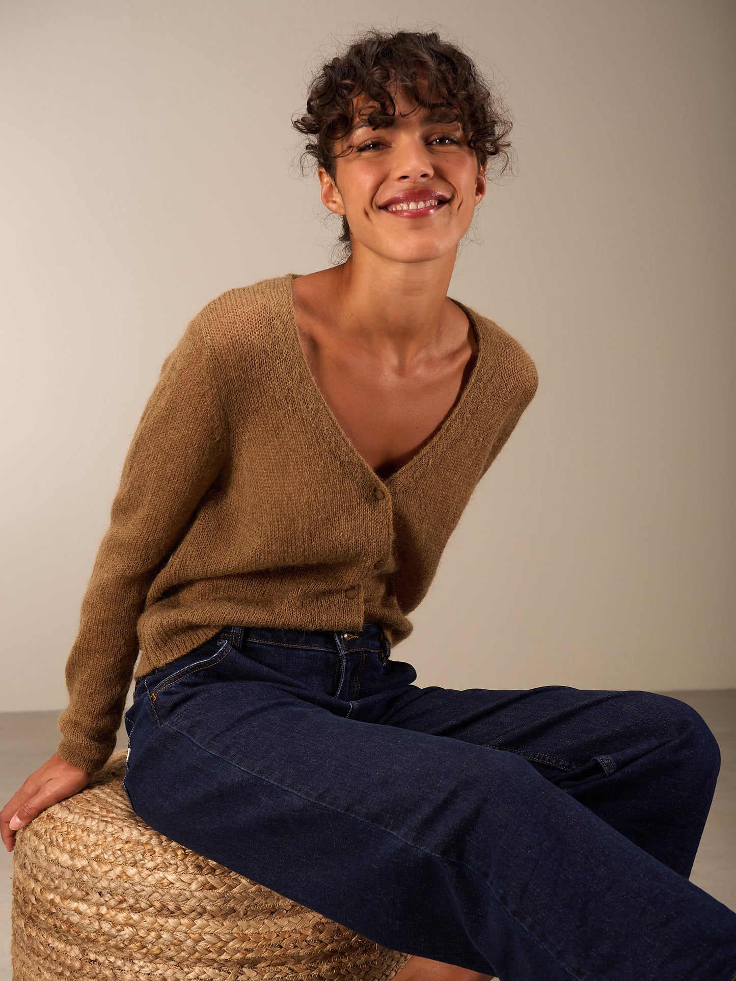 Giacca in maglia con chiusura con bottoni