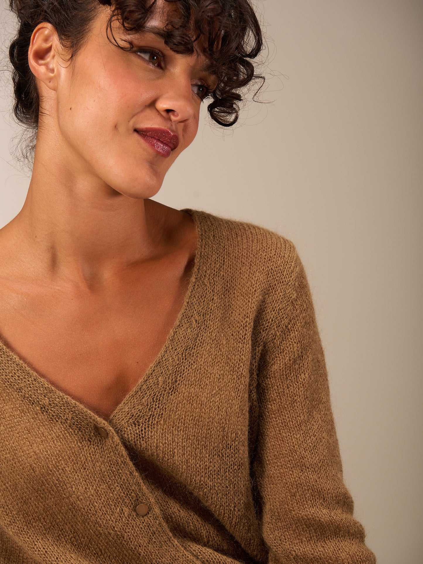 Strickjacke mit Knopfverschluss