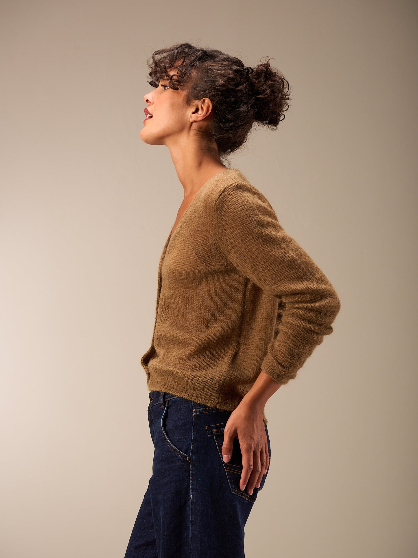 Strickjacke mit Knopfverschluss