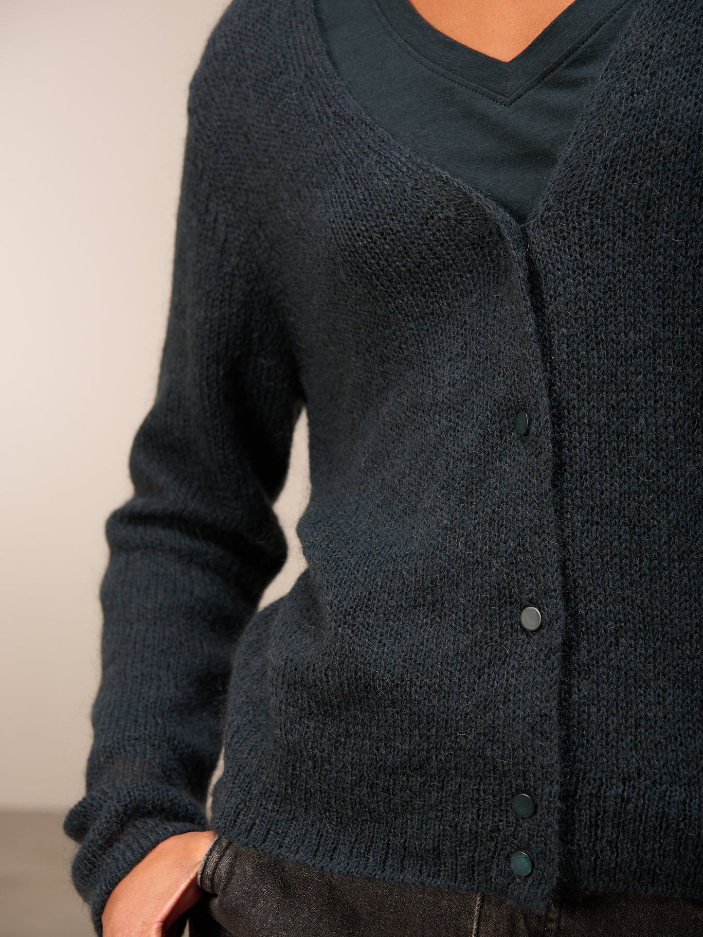 Strickjacke mit Knopfverschluss