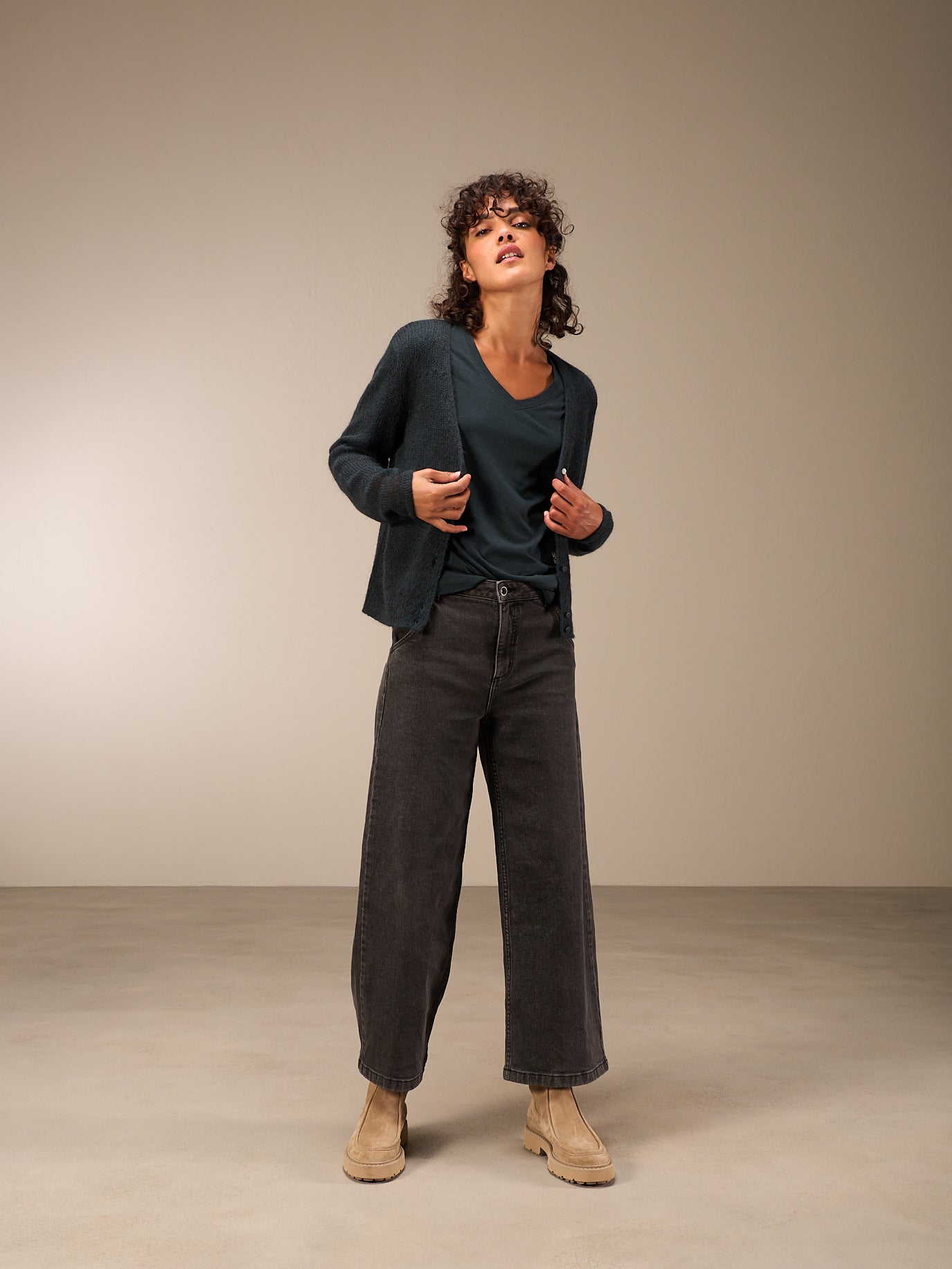 Strickjacke mit Knopfverschluss