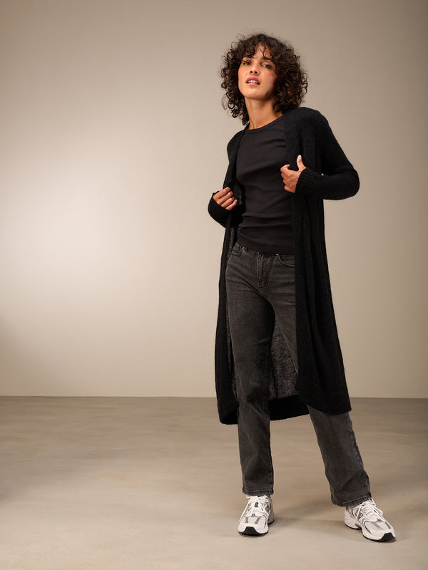 Cardigan with wool