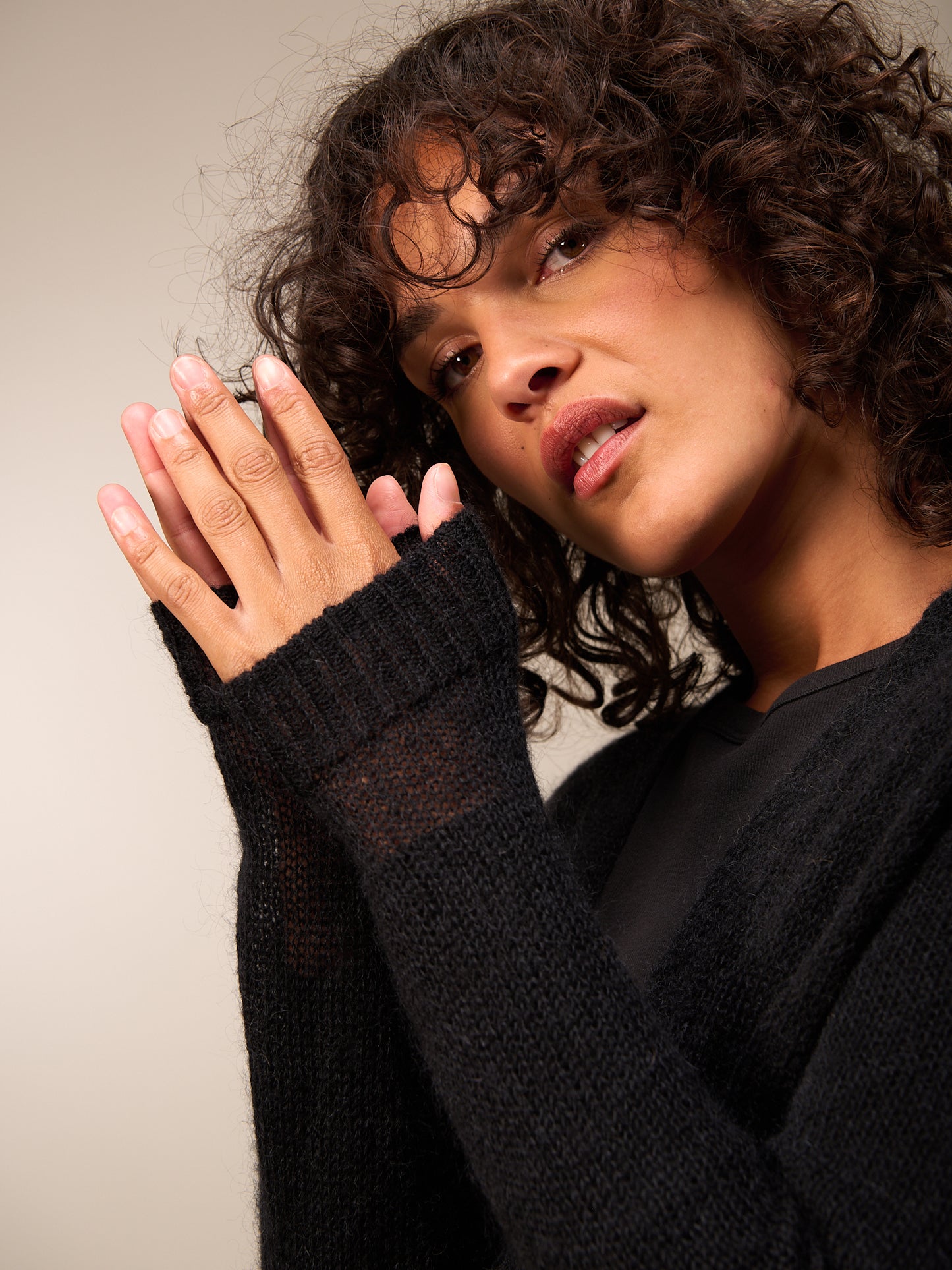 Strickjacke  mit Wolle