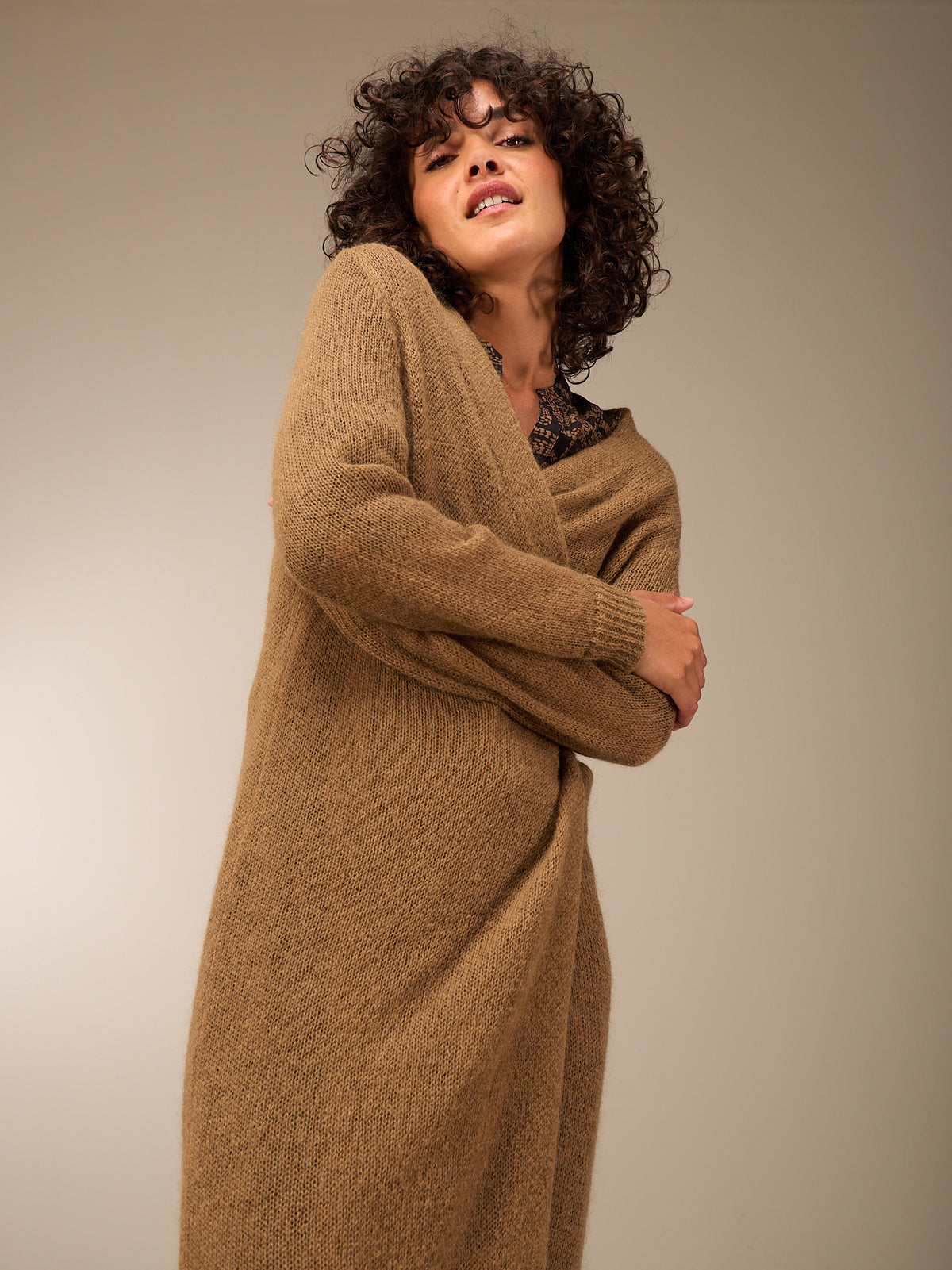 Cardigan with wool