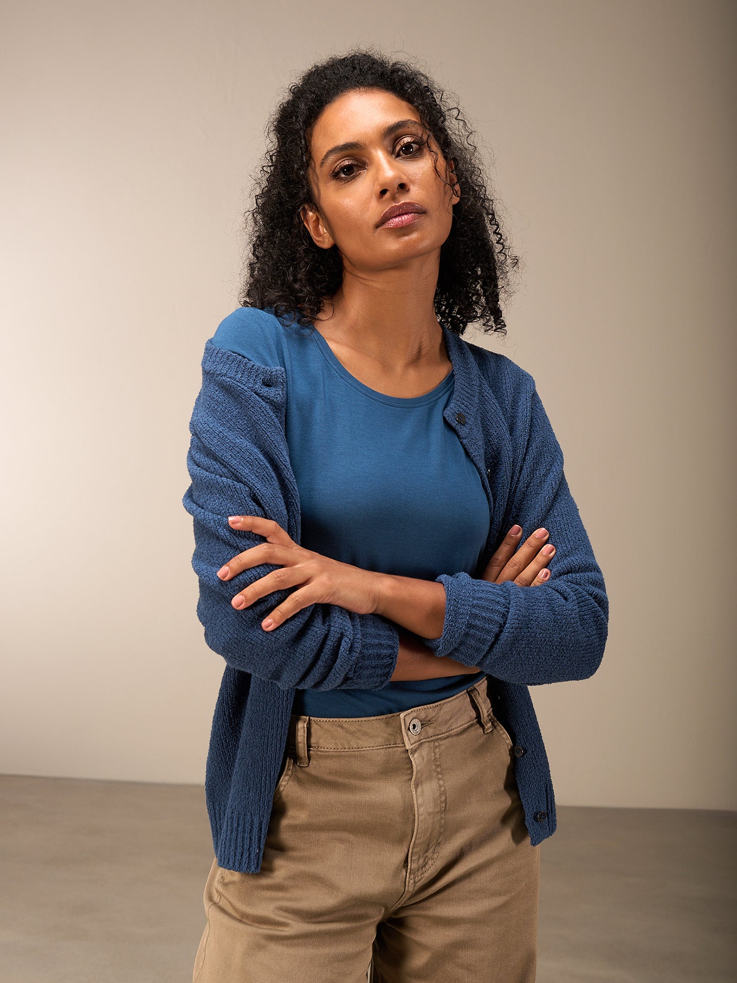 Strickjacke mit Knopfverschluss