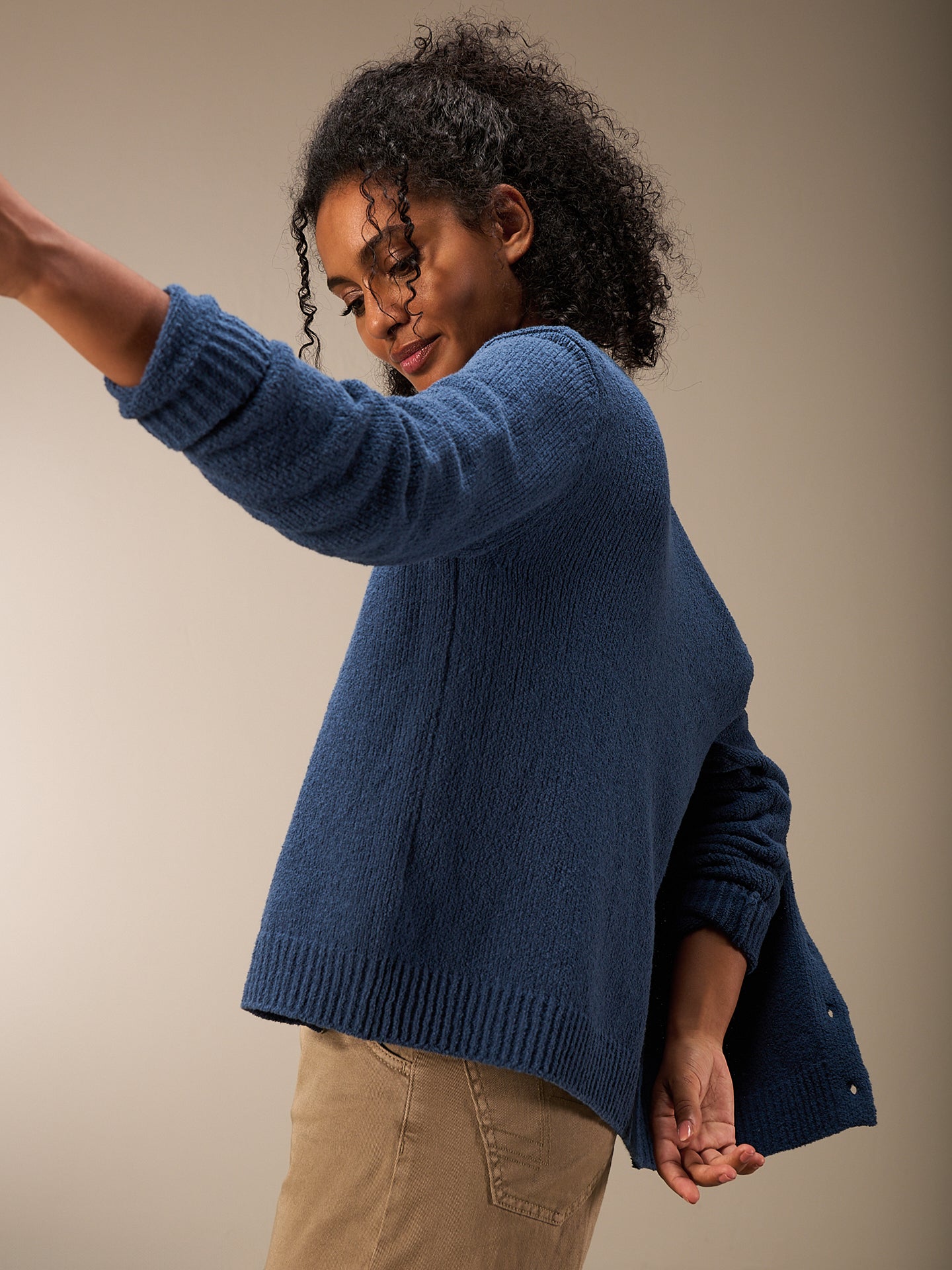 Strickjacke mit Knopfverschluss