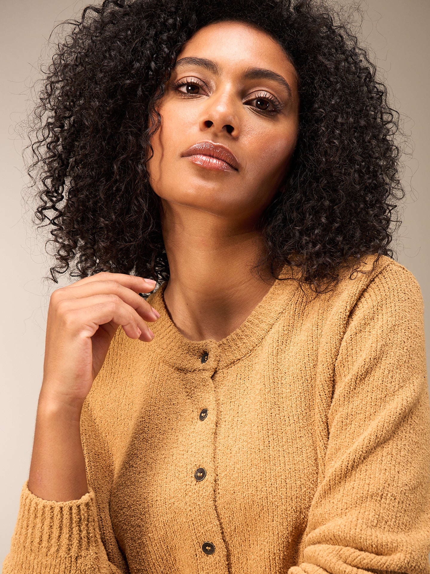 Strickjacke mit Knopfverschluss