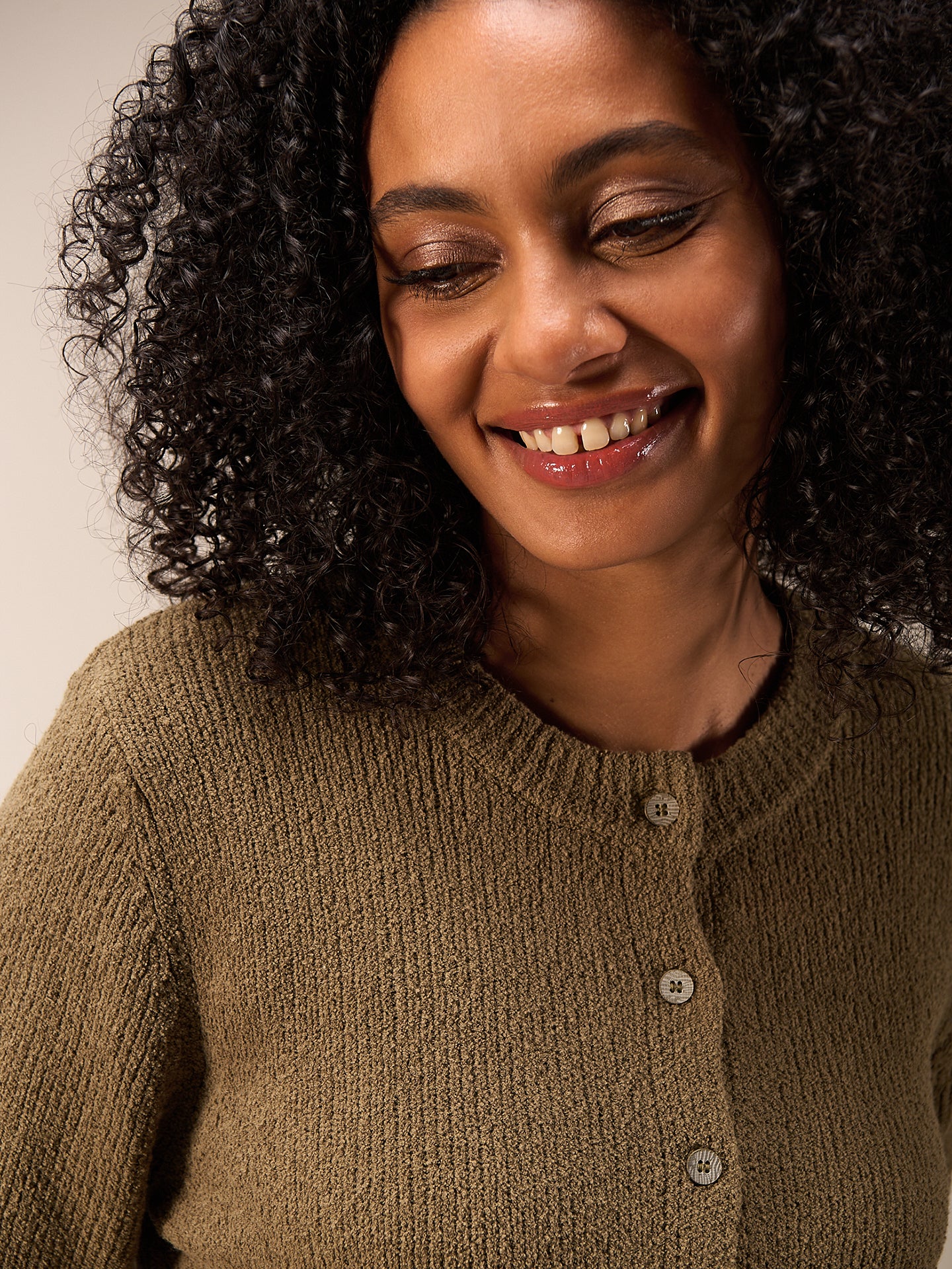 Strickjacke mit Knopfverschluss