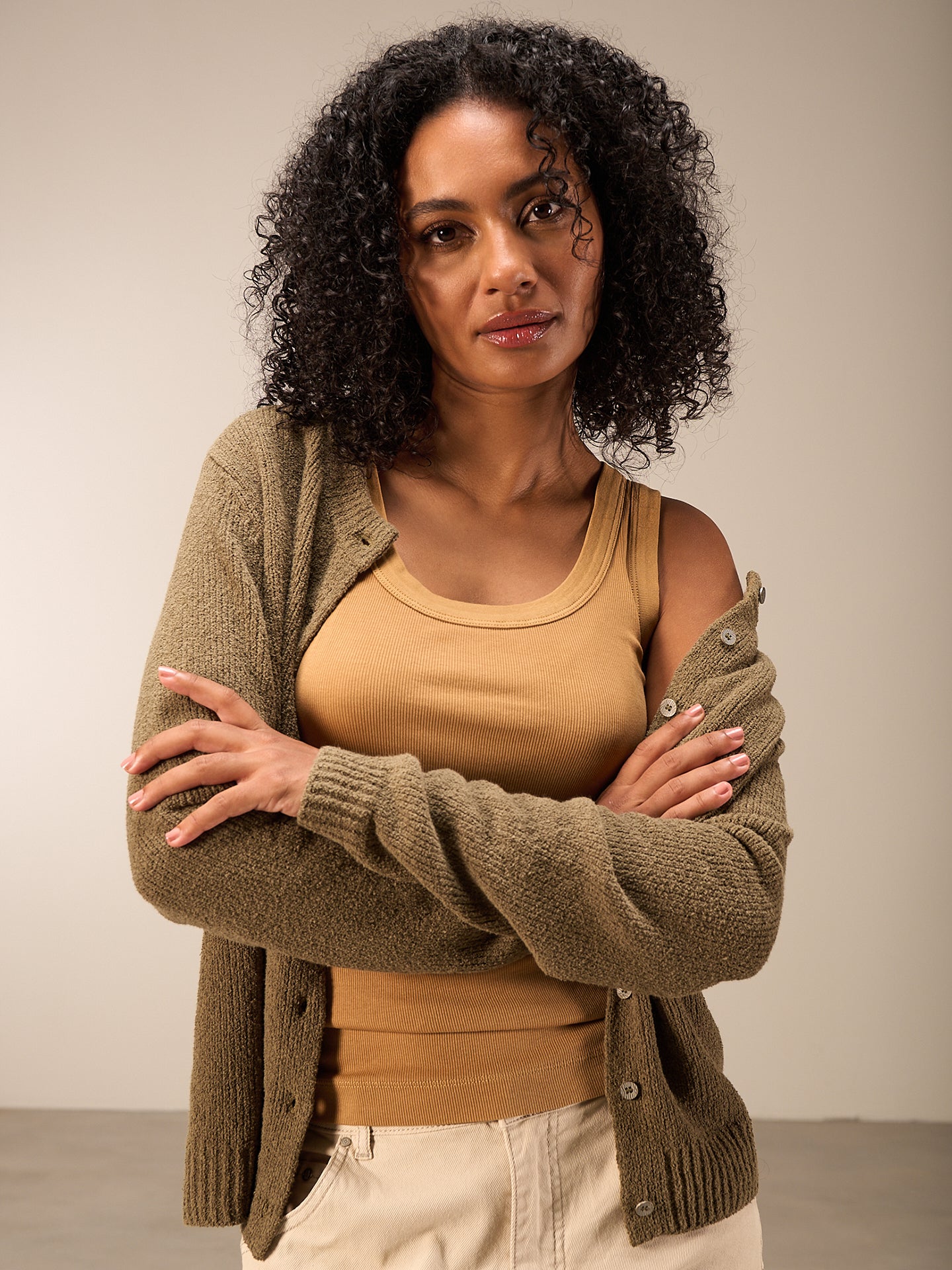 Strickjacke mit Knopfverschluss