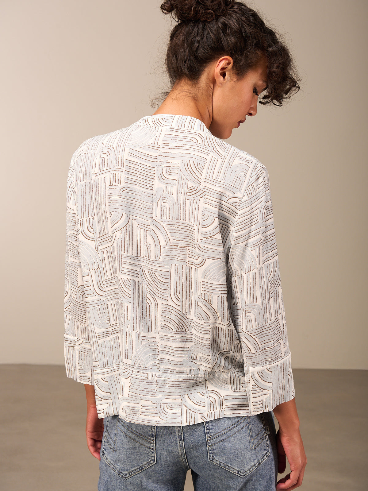 blouse à manches 3/4