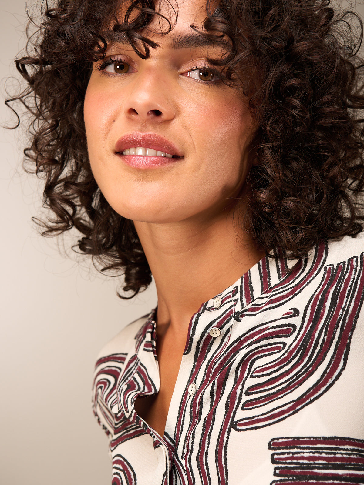 blouse à manches 3/4