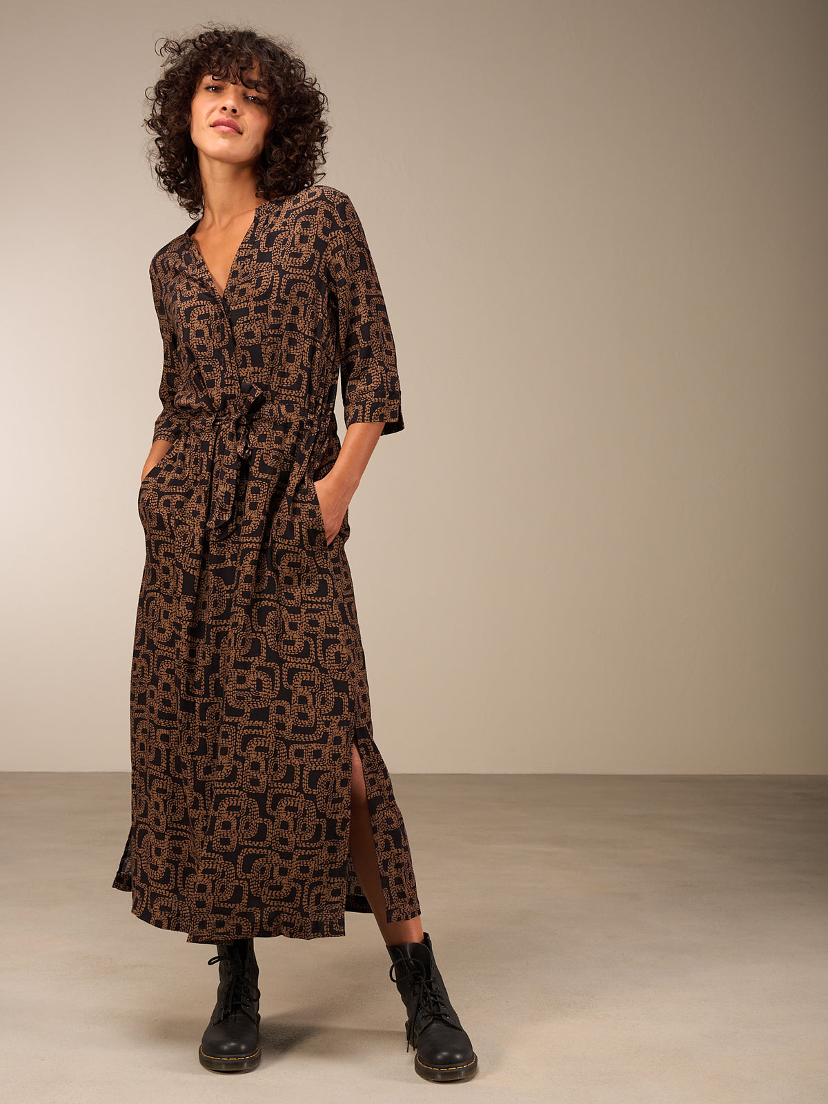 V-neck dress