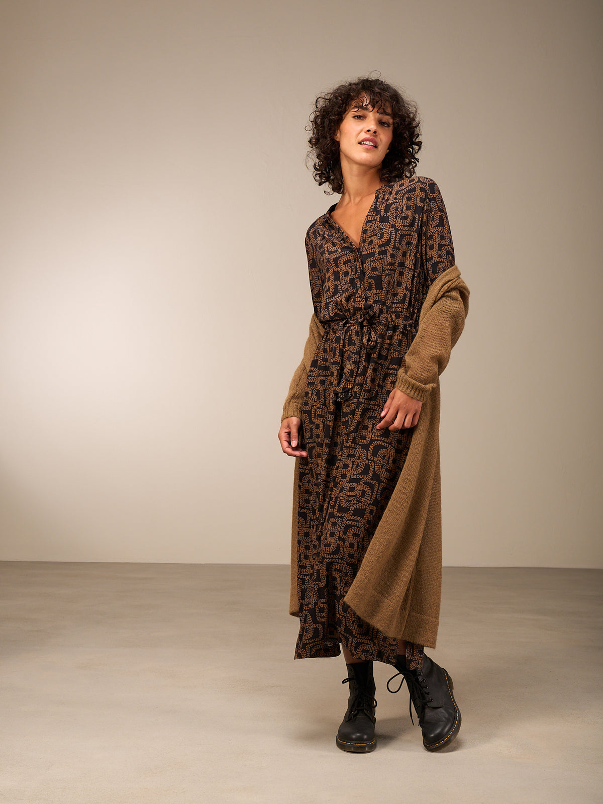 V-neck dress
