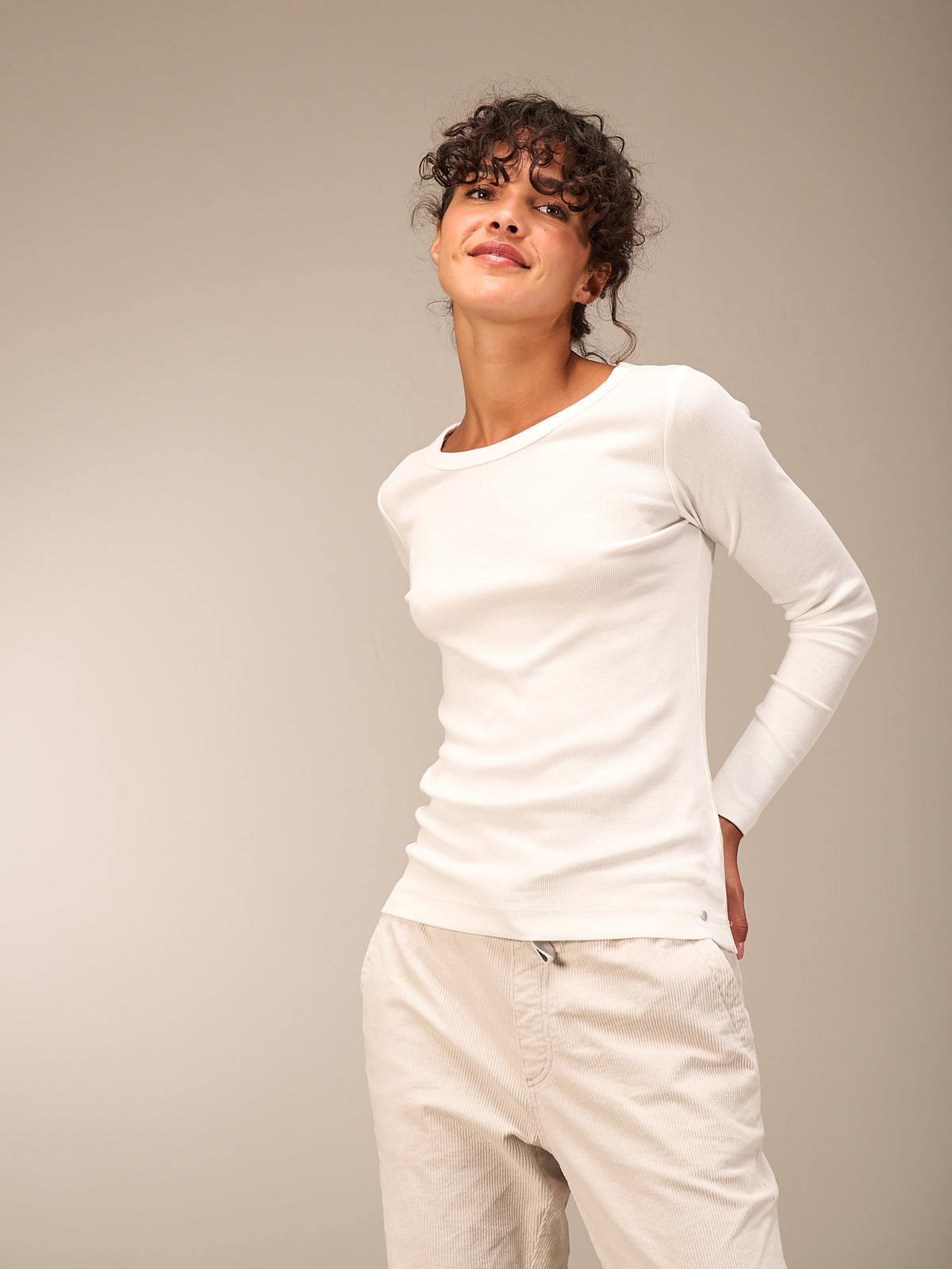 T-shirt côtelé