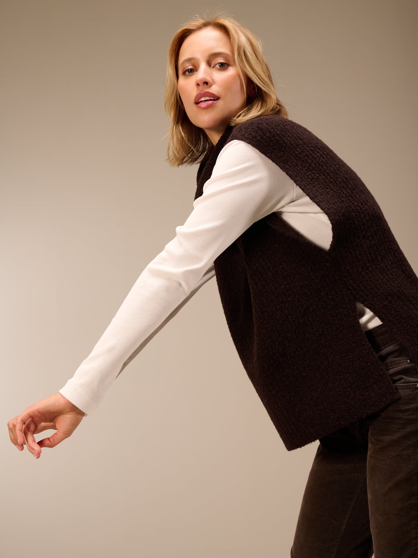 Pullunder mit Kragen