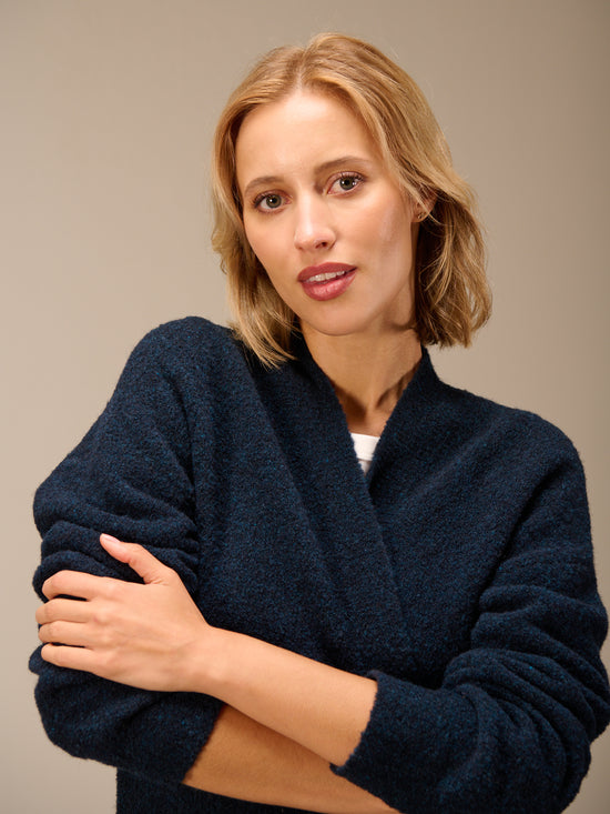 Cardigan with wool